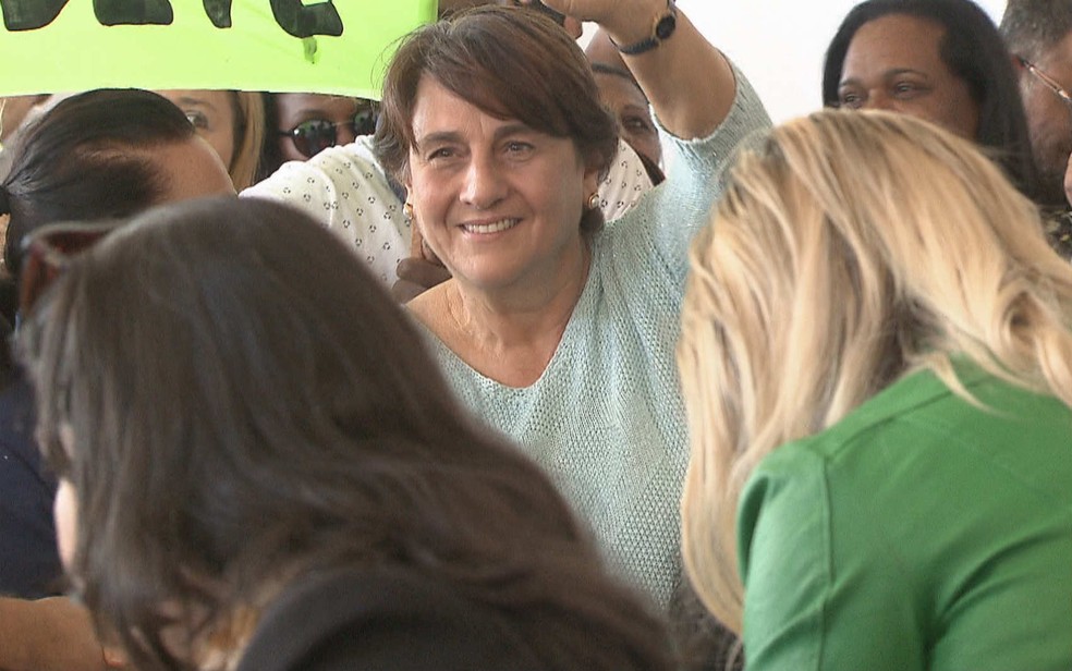 Candidata ao governo do DF, Eliana Pedrosa (Pros) (Foto: TV Globo/Reprodução)