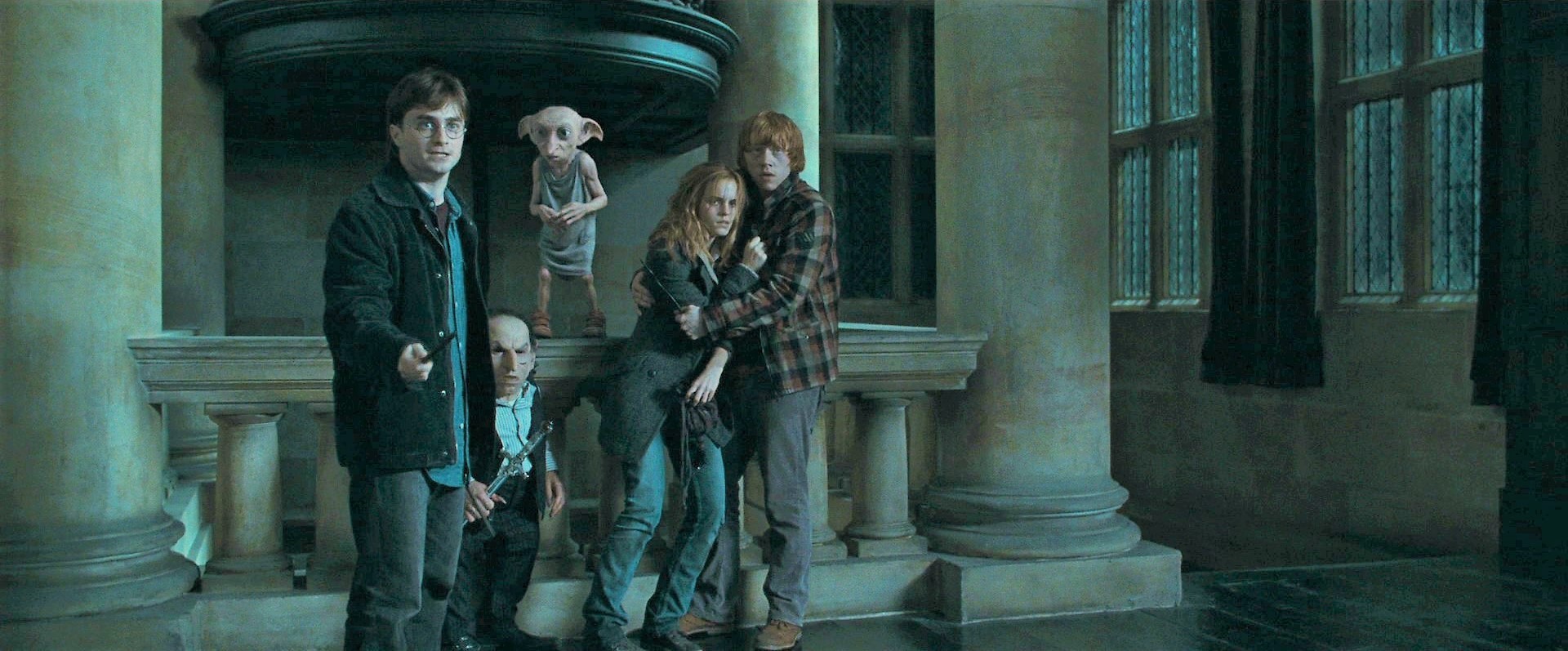 Nossos heróis em cena de Harry Potter e as Relíquias da Morte - Parte 1 (Foto: Divulgação)
