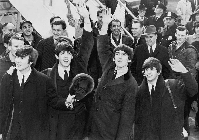 Da esquerda para a direita: John Lennon, Paul McCartney, George Harrison e Ringo Starr (Foto: Wikimedia Commons)