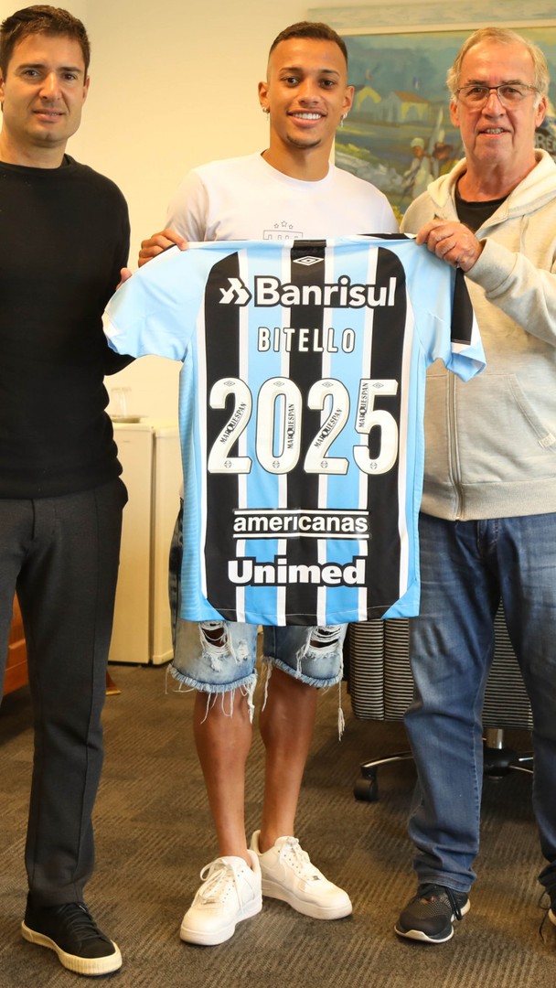 Grêmio renova contrato com Bitello ate final de 2025