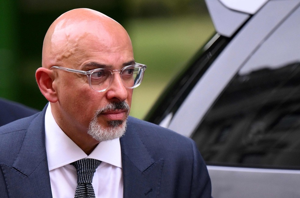Foto de arquivo tirada em 6 de julho de 2022 mostra o recém-nomeado chanceler do Tesouro do Reino Unido, Nadhim Zahawi — Foto: Daniel LEAL/AFP