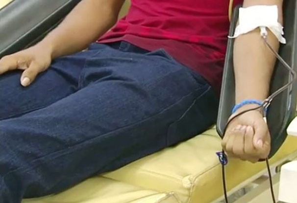 Campanha de doação de sangue (Foto: Reprodução/JT1) Campanha de doação de sangue (Foto: Reprodução/JT1)