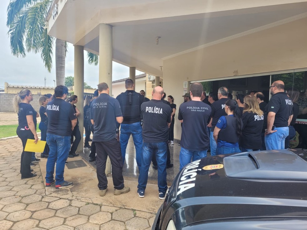 Operação Nicholaus foi realizada nesta segunda-feira (10), em Junqueirópolis (SP) — Foto: Polícia Civil