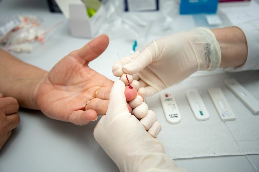 Testagem para HIV — Foto: Divulgação/Prefeitura de Piracicaba