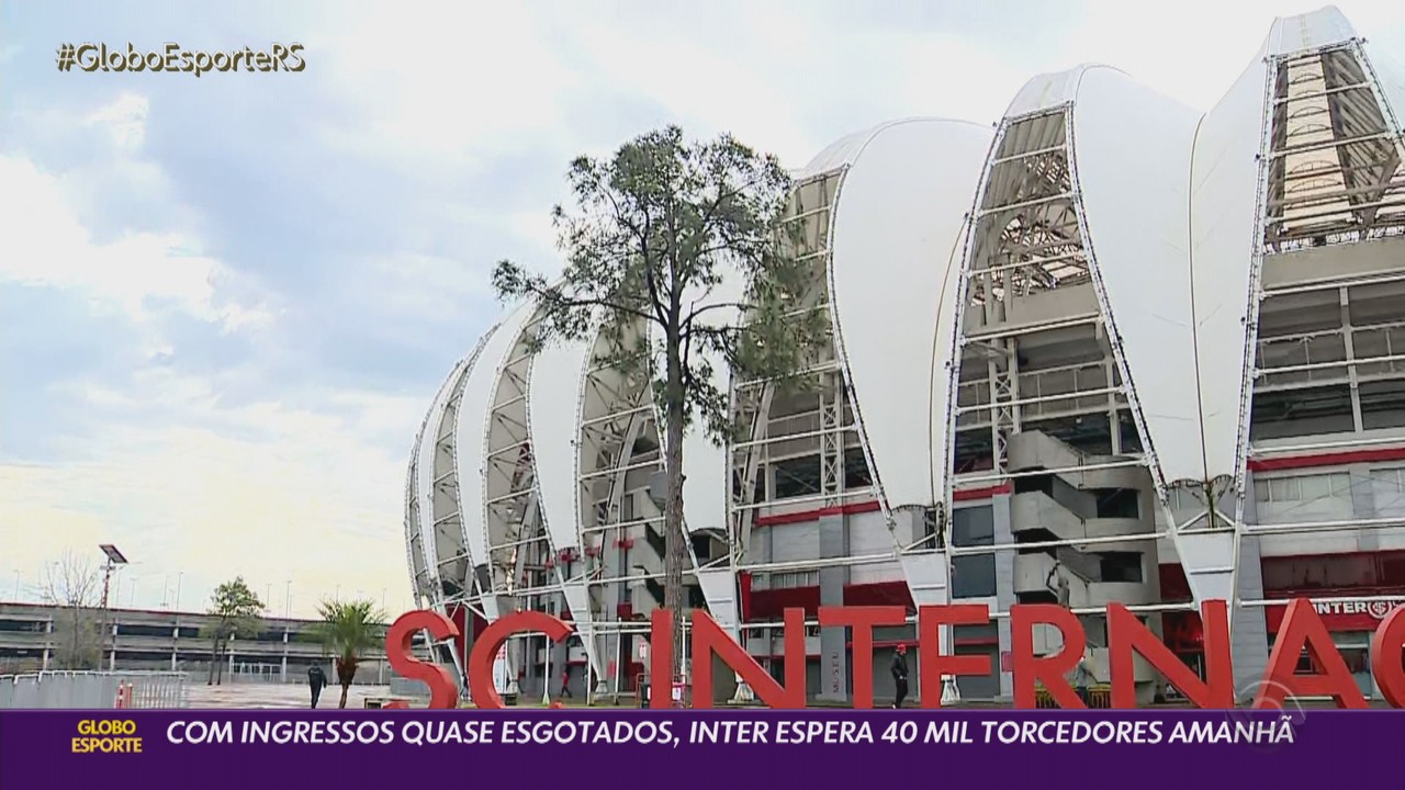 Com ingressos esgotados, Inter espera cerca de 40 mil torcedores contra o Colo-Colo