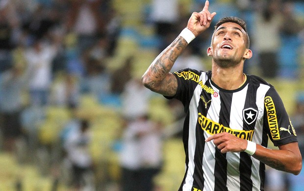 Rafael Marques comemoração gol do Botafogo contra o Coritiba (Foto: Vitor Silva / SSPress)