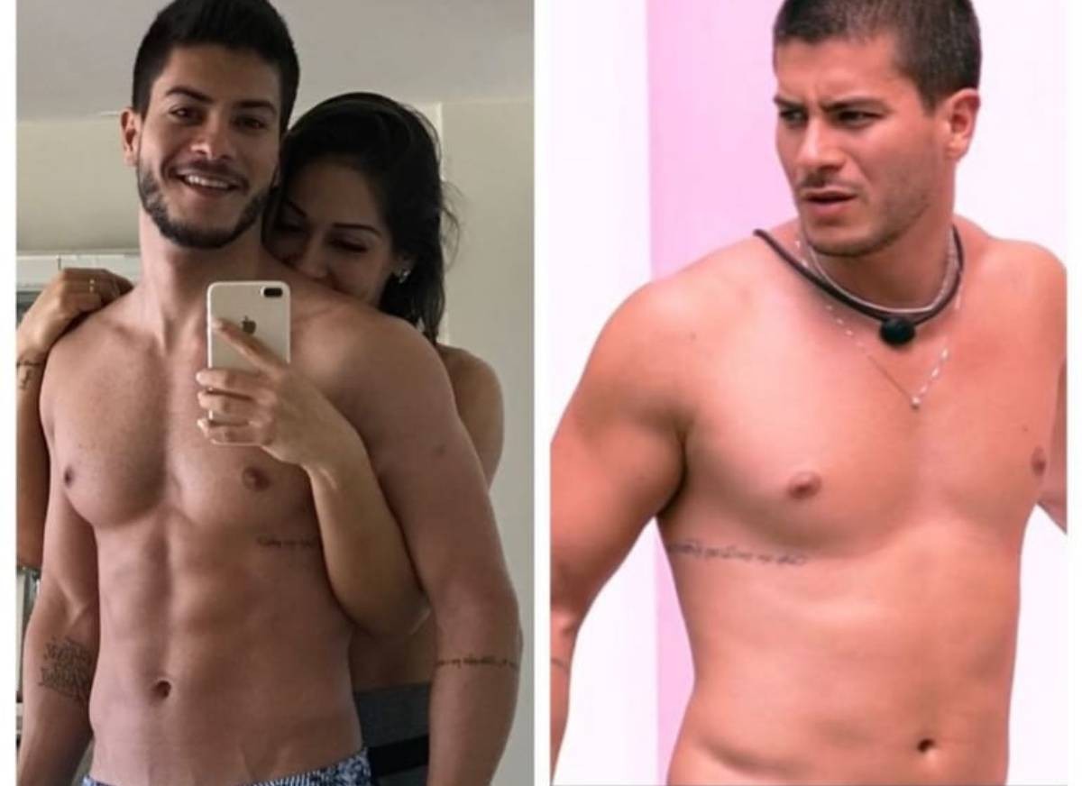 Maíra Cardi compara corpo de Arthur antes e durante BBB (Foto: Reprodução/Instagram//Reprodução/Globoplay)