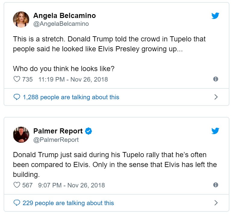 Comentários sobre Donald Trump (Foto: Twitter)