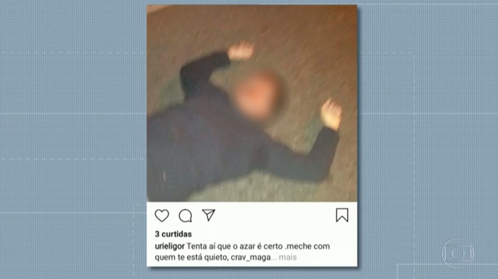 foto-e-mensagem Lutador é preso acusado de matar homem na Tijuca, Rio, e postar foto da vítima em rede social