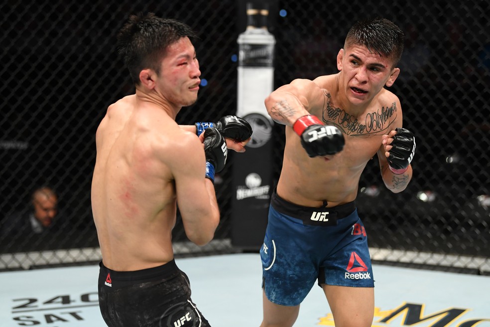 Mario Bautista venceu Jim Soo Son por decisÃ£o unÃ¢nime (30-27, 30-27 e 29-28) â?? Foto: Getty Images
