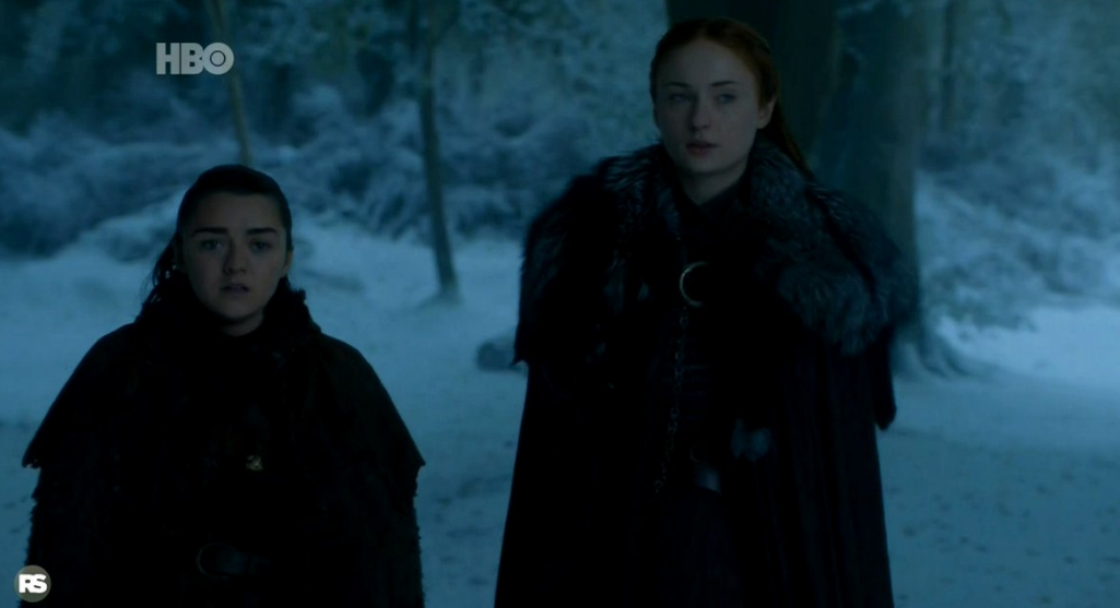 Arya, Sansa e Bran se reencontram em Winterfell (Foto: Reprodução/Twitter)