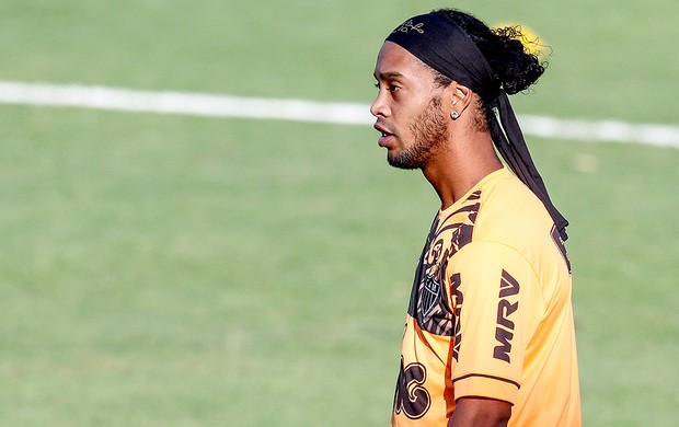 Ronaldinho Gaúcho treino Atlético-MG (Foto: Bruno Cantini / Site Oficial do Atlético-MG)