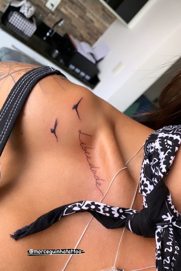 Aline Riscado faz novas tatuagens e mostra o resultado (Foto: Reprodução/Instagram)