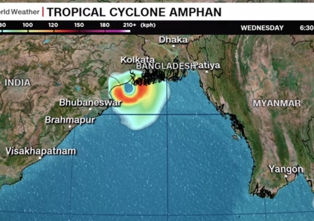 Índia e Bangladesh estão no caminho de um ciclone devastador, maior registrado na região (Foto: Reprodução/Instagram)