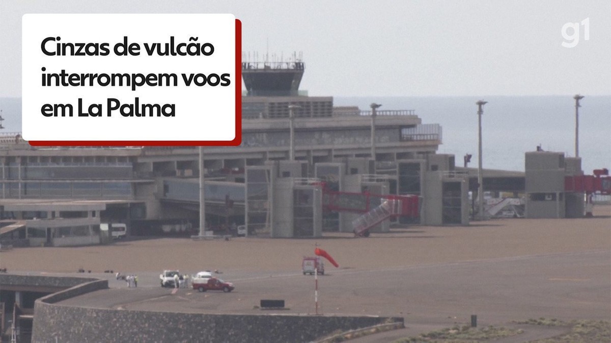 Vulcão de La Palma paralisa aeroporto da região