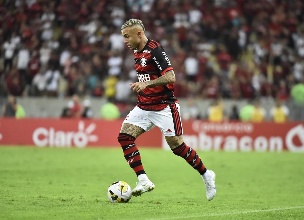 Everton Cebolinha, Flamengo x Athletico-PR, Copa do Brasil — Foto: André Durão