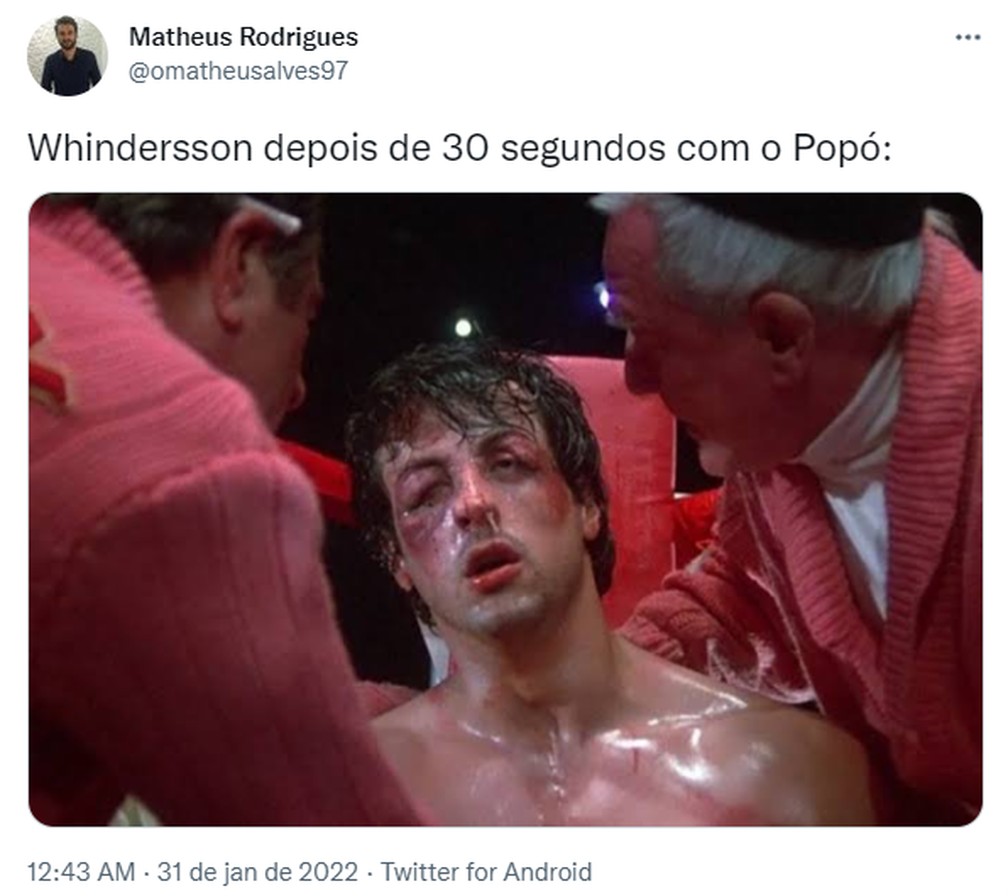 Whindersson x Popó, memes — Foto: Reprodução/Twitter
