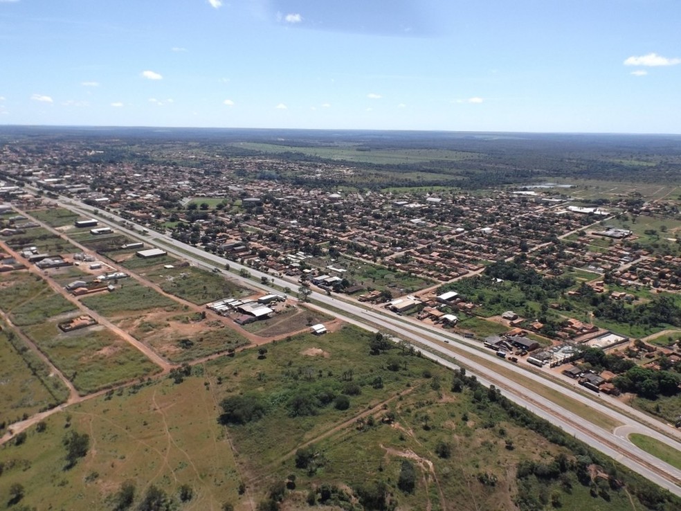 Vista geral de Guarai, no interior do Tocantins — Foto: Divulgação