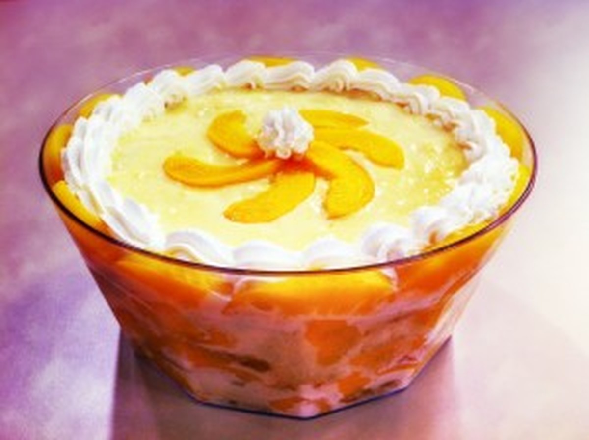 Pavê de pêssego | Doces e sobremesas | Receitas