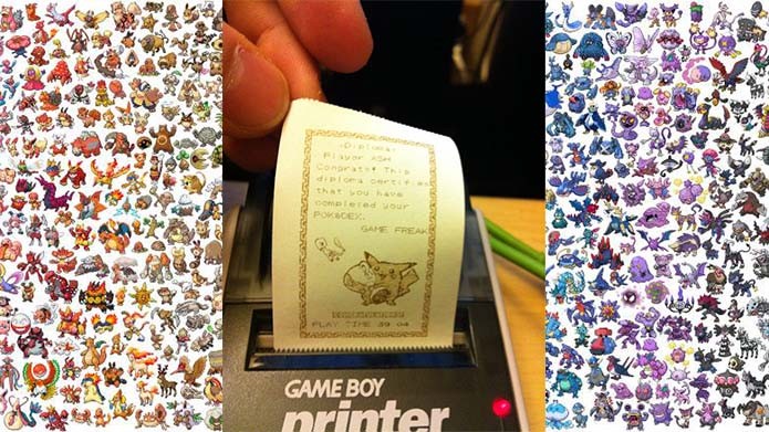 Diploma personalizado podia ser impresso com a Game Boy Printer (Foto: Reprodução/Murilo Molina)