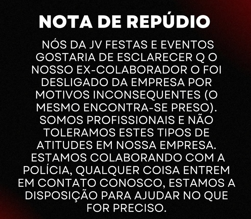 Empresa de festas infantis demite funcionário acusado de abusar de crianças em Itapetininga (SP) — Foto: Reprodução/Redes sociais