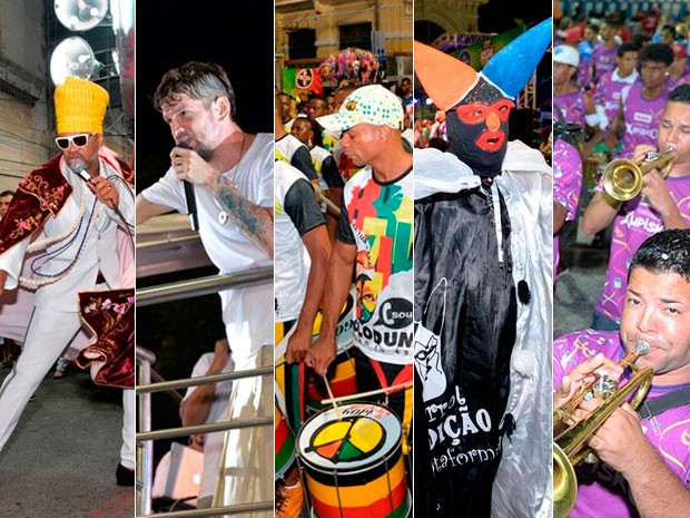 Montagem foto primeiro dia carnaval Salvador (Foto: Arte/G1)