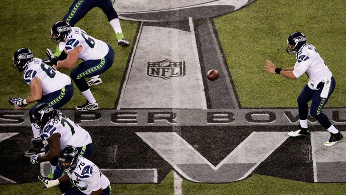 russel wilson super bowl Denver Broncos x Seattle Seahawks (Foto: Getty Images)