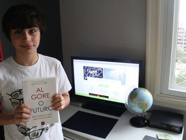 João Pedro - 13 anos - adolescente que vai participar de evento da ONU em Nova York (Foto: Leo Urnauer/G1)