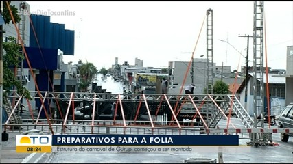 Estrutura para o carnaval de Gurupi começa a ser montada
