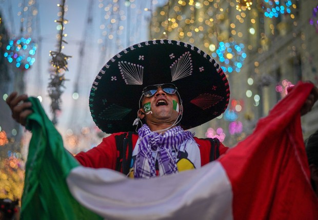 Torcedor do México na Copa do Mundo da Rússia de 2018 (Foto: Christopher Furlong/Getty Images)