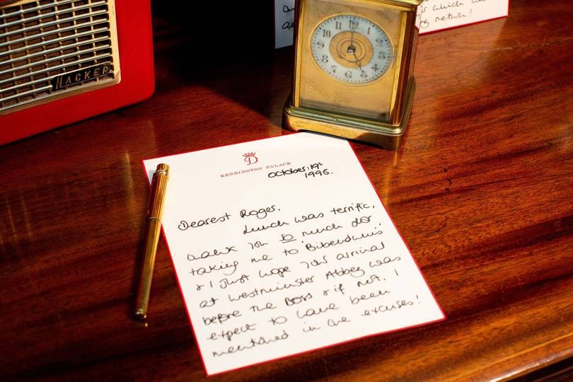 Cartas pessoais da princesa Diana são leiloadas por R$  627 mil  (Foto: Divulgação/David Lay Auctions)