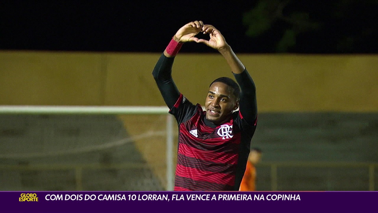 Com dois do camisa 10 Lorran, Fla vence a primeira na Copinha