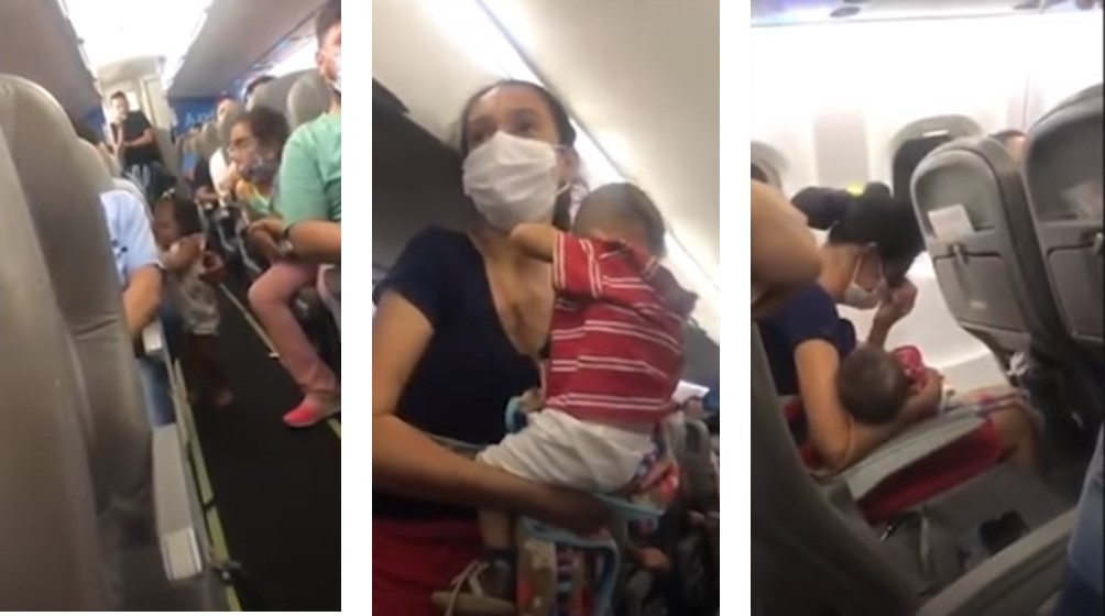 O vídeo mostrando a iniciativa dos passageiros viralizou nas redes sociais (Foto: Reprodução/Instagram)