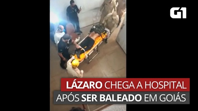 Lázaro Barbosa é levado a hospital após ser baleado em Goiás