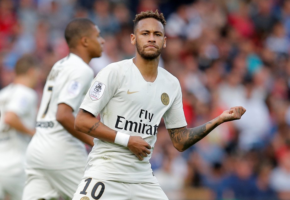 Neymar valoriza trabalho de equipe em vitÃ³ria do PSG no Campeonato FrancÃªs