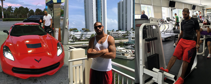 Adriano montagem redes sociais Miami (Foto: Reprodução/Instagram)