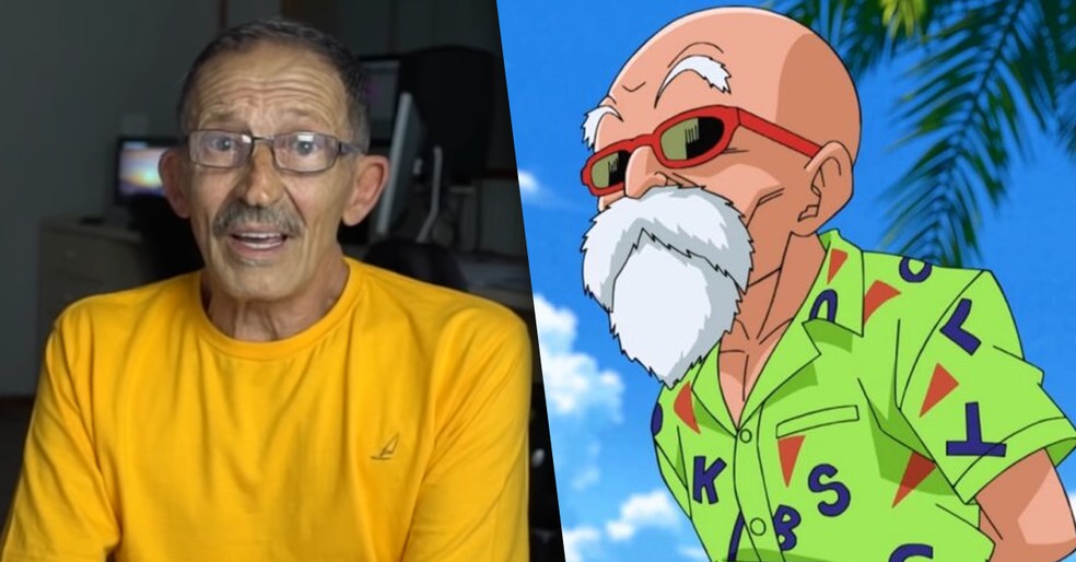 Gileno Santoro, dublador de Mestre Kame de 'Dragon Ball', morreu aos 74 anos — Foto: Reprodução
