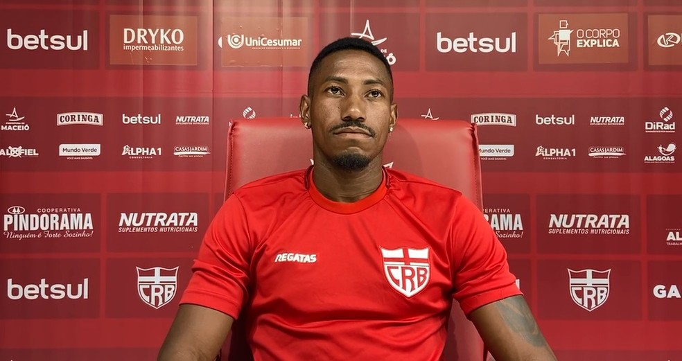 Pablo Dyego comentou sobre o duelo com o Goiás — Foto: Reprodução/CRB