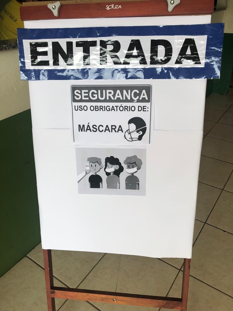 Escola de Botuverá, no Vale do Itajaí, reabriu nesta segunda-feira para apoio pedagógico de estudantes selecionados — Foto: Secretaria de Estado da Educação