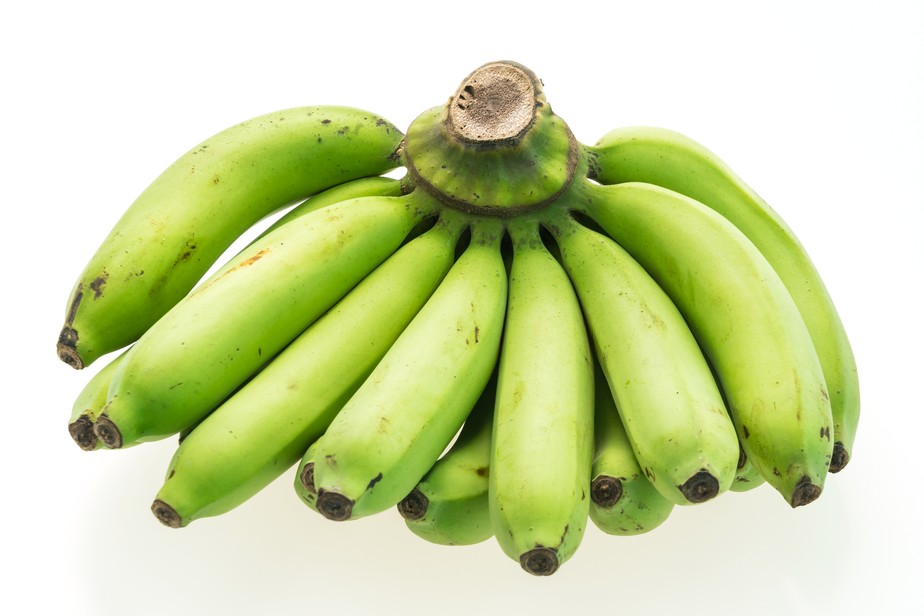 Cacho de banana verde