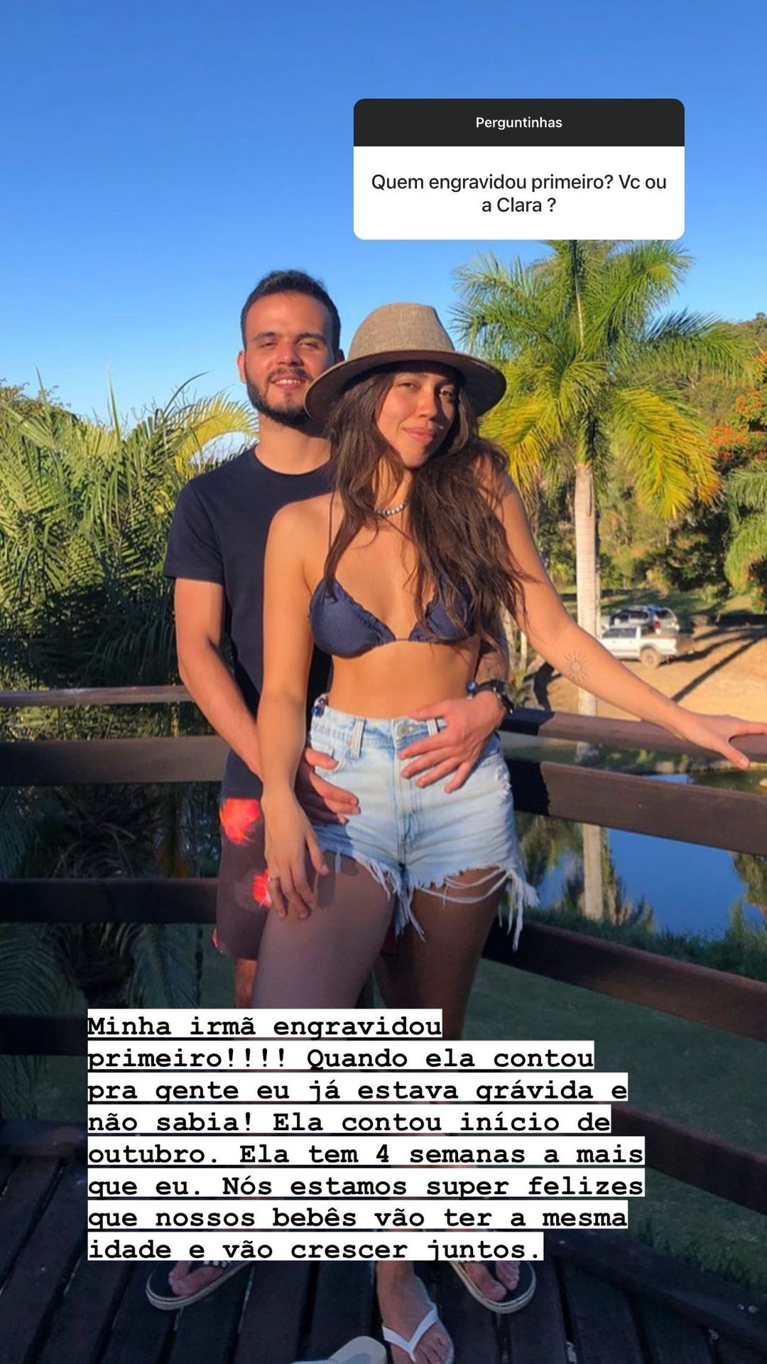 Paula Amorim responde sobre gravidez da irmã (Foto: Reprodução/Instagram)