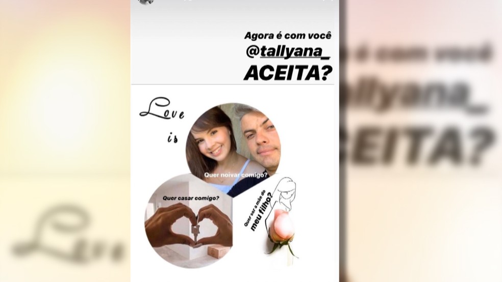 Casal na PB celebra noivado pela internet devido ao novo coronavírus — Foto: TV Paraíba/Reprodução
