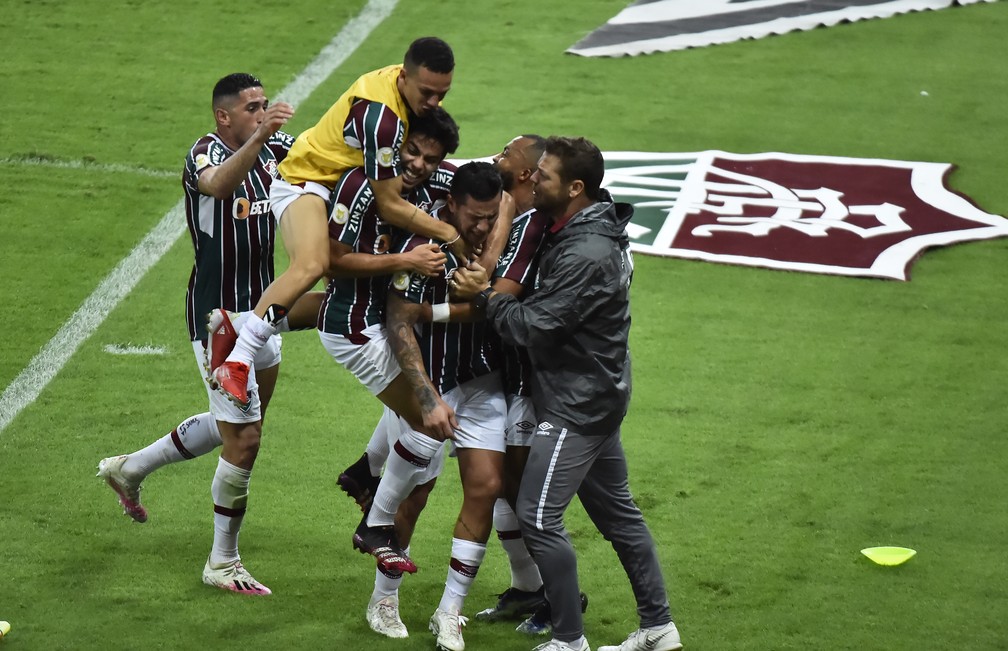 Bobadilla, Fluminense, comemoração — Foto: André Durão / ge