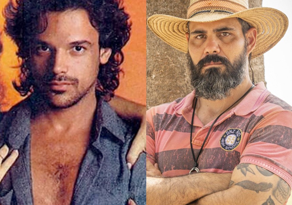 Alcides foi interpretado por Angelo Antônio e agora por Juliano Cazarré  — Foto: Reprodução/Divulgação