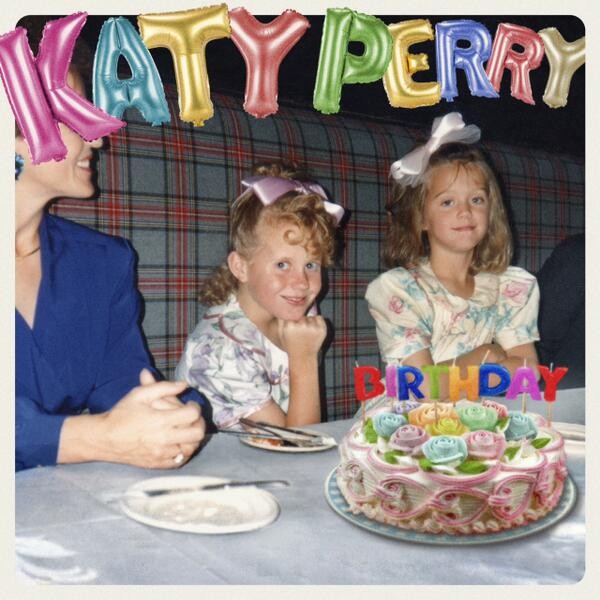 Capa de 'Birthday' de Katy Perry (Foto: Twitter/ Reprodução)