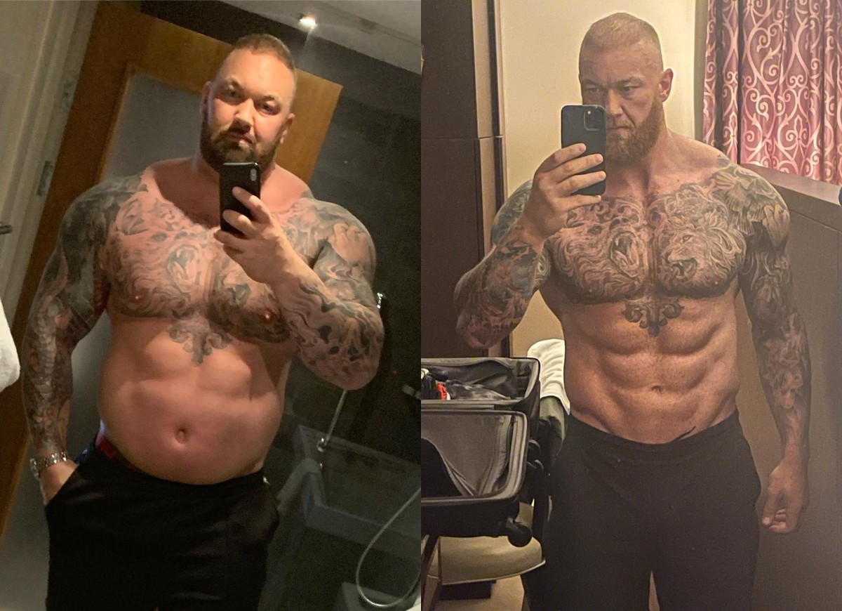 Hafthor Bjornsson mostra corpo após perder 55 kg (Foto: Reprodução/Instagram)