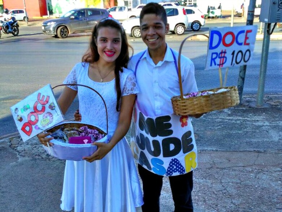 Maria Rafaela e JoÃ£o Paulo namoram hÃ¡ dois anos e pretendem se casar em 2019 (Foto: Maria Rafaela Silva dos Santos/ Arquivo pessoal)