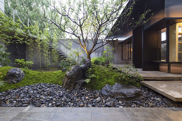 Casa de chá em Xangai é perfeita para meditar e apreciar a natureza (Foto: Divulgação)