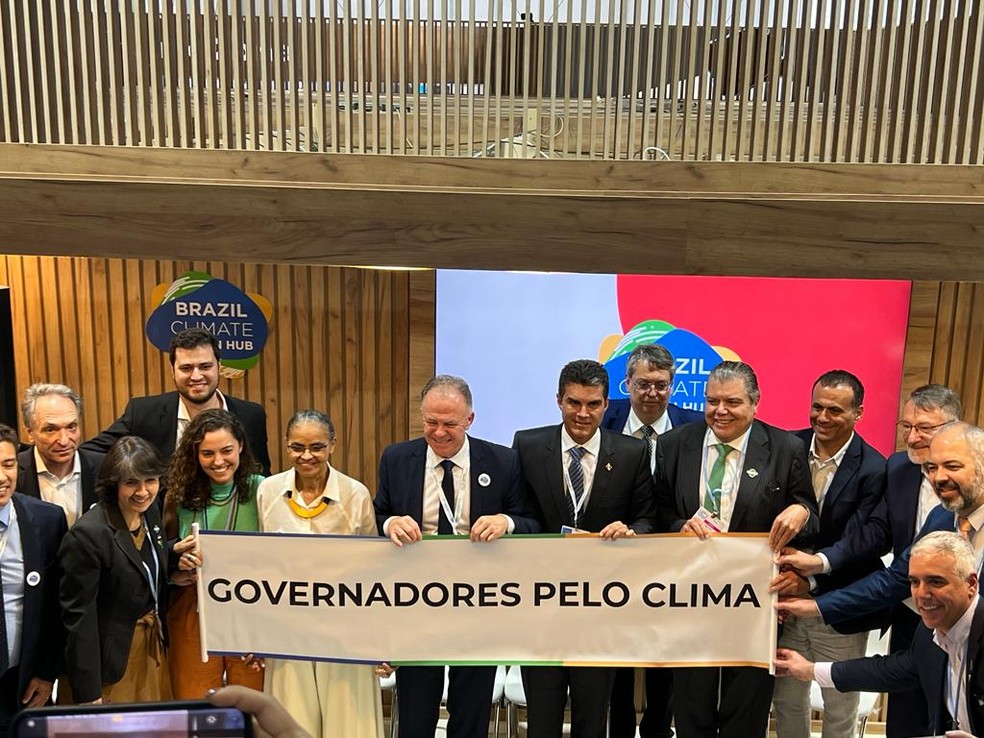 COP 27: Governadores da Amazônia Legal participal de painel de economia sustentável em Sharm el-Sheikh, no Egito — Foto: Agência Pará