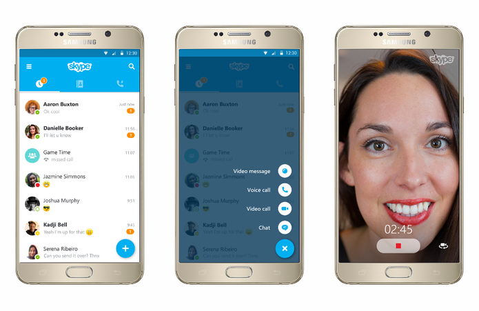 Skype para Android ganha visual Material Design (Foto: Divulgação/Skype)